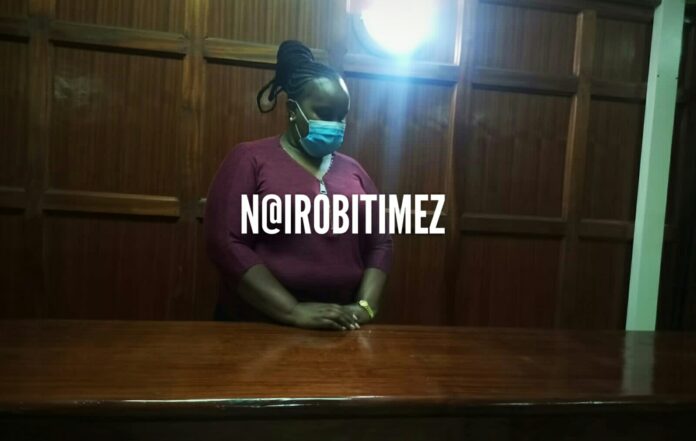 Dorothy Wanjiru Ndungu at Milimani Law Courts on February 18, 2022.