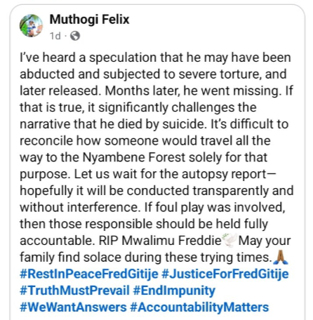 🚨 Missing Meru Teacher Known for Vocal Criticism of Local MP Found Dead in Nyambene Forest❗
