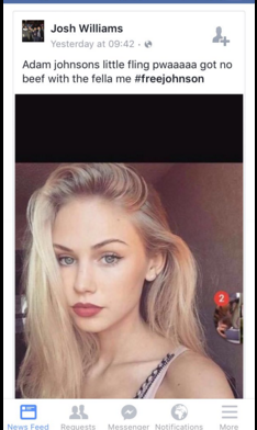 adam johnson girl picture