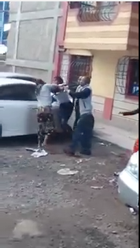 VIDEO: Luhya Mboch Beats The Shit Out Of LightSkin In Residential Area With Pathetic Roads