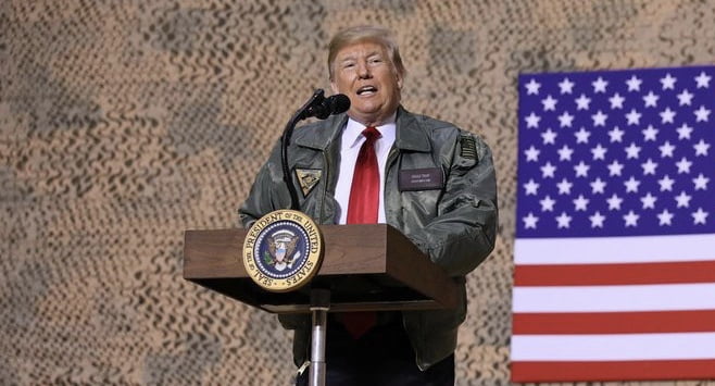 President Donald Trump In Surprise Visit To Iraq