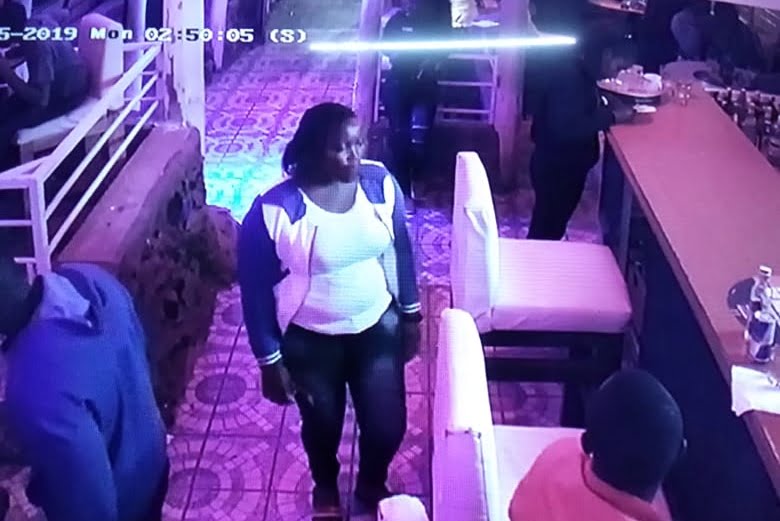 CCTV footage exposes a group of ladies terrorizing men at Club Timba in Eldoret