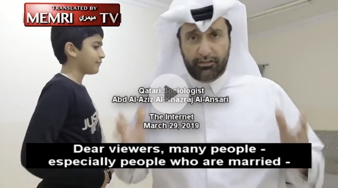 Watch: Outrage on social media after Qatari sociologist posts video demonstrating “correct” wife-beating in Islam