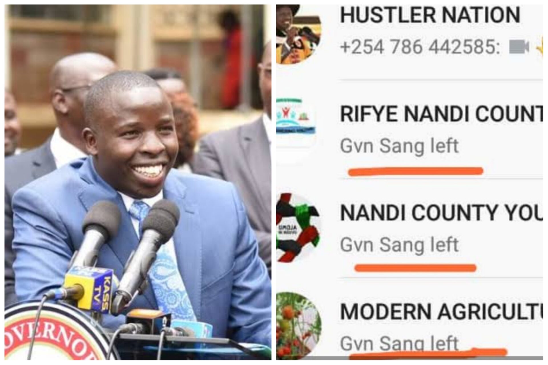 Nandi Governor Stephen Sang Exits All WhatsApp Groups As Corruption Scandals Threaten To Wreak The County