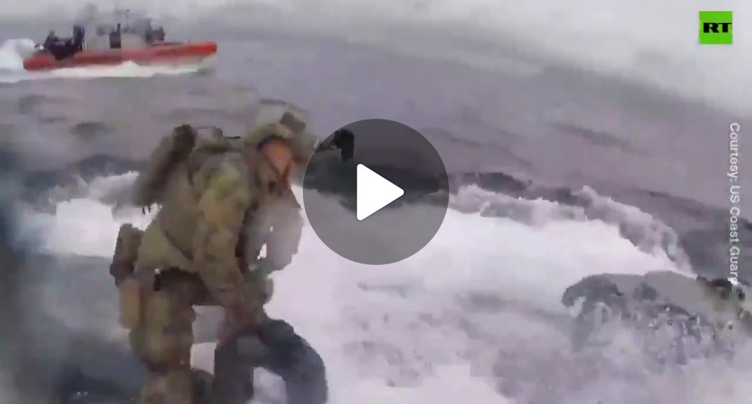 Video - Daring US Coast Guard Commandos Jump Onto A Moving Submarine Transporting Drugs