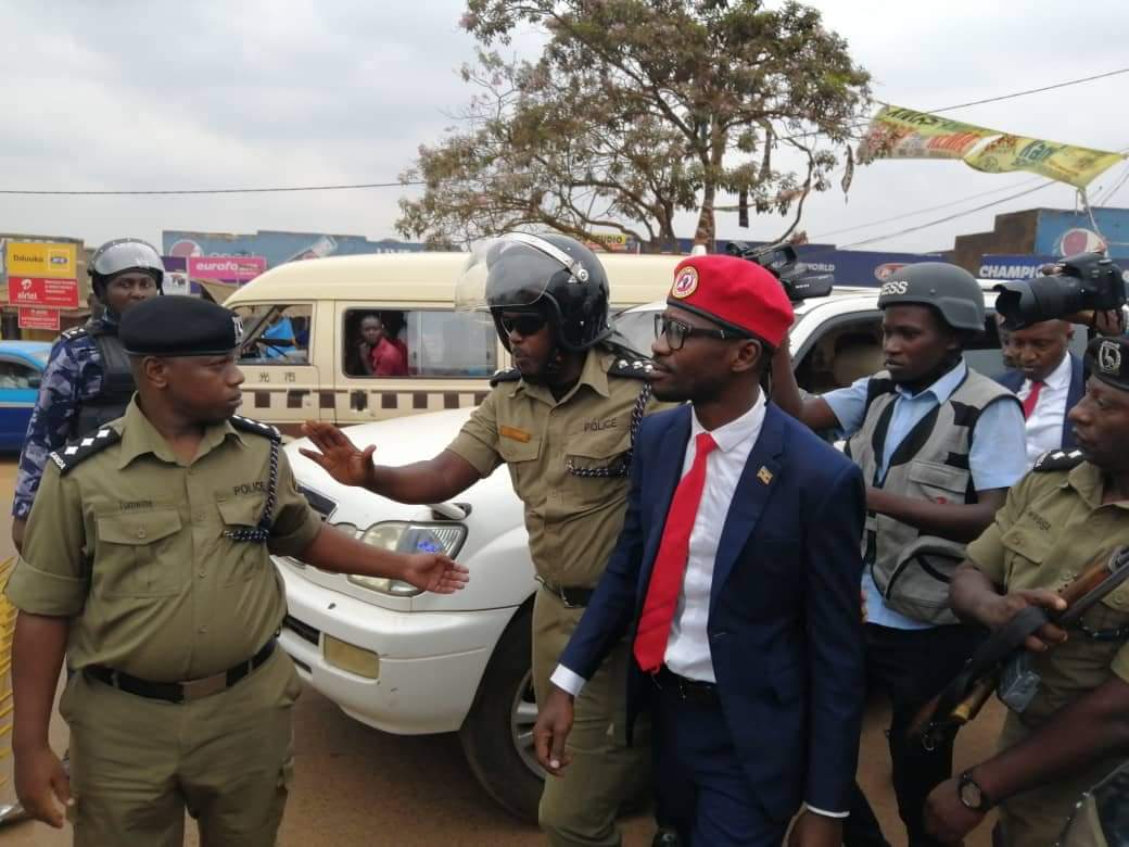 Photos: Teargas And Bullets Fired As Bobi Wine Is Arrested