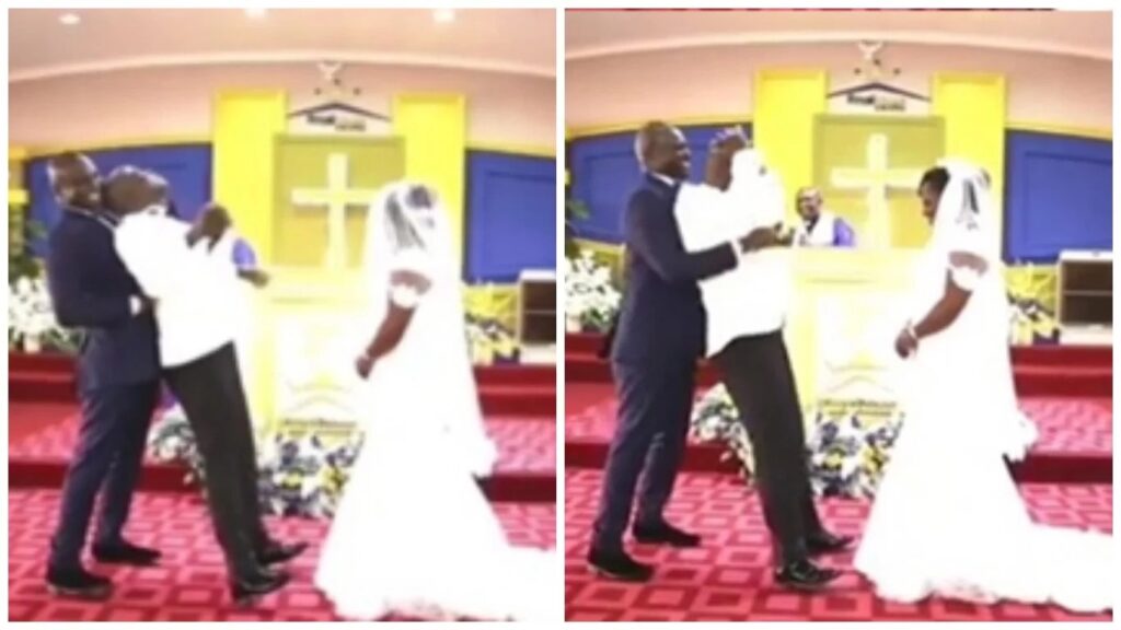 Kisii Man Collapses in his wedding after bride reveals 4 children