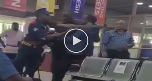 VIDEO: Businessman Roughed Up By Tuffsteel Limited Guards In Chaotic Pay Row