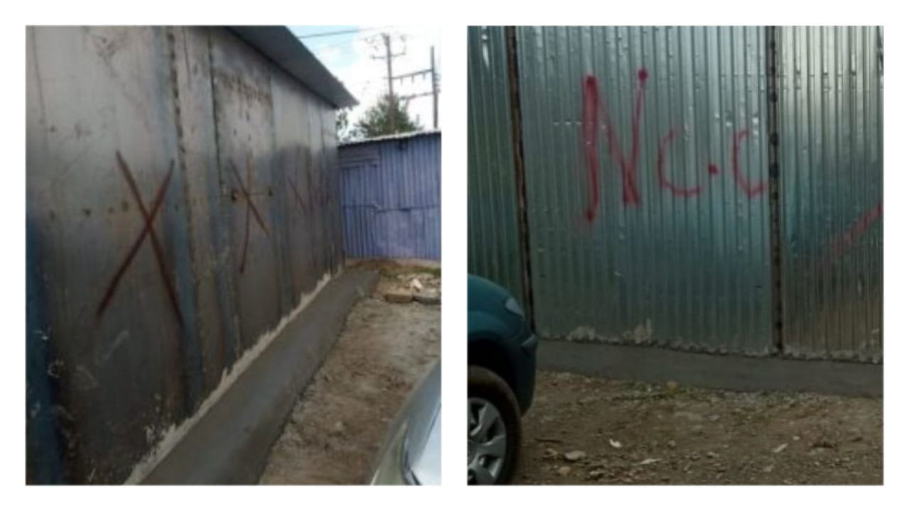 Illegal development on a grabbed public land in Maringo, Makadara constituency, Nairobi.