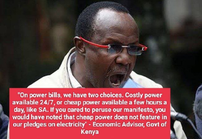 OPINION: David Ndii’s comments on costly power shows the economic hitmen, IMF, World Bank and BlackRock are firmly in charge
