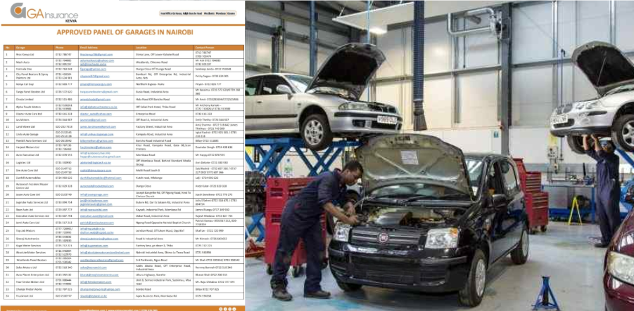 A newly released garage list by GA Insurance has prompted discussion about the diversity of businesses represented.