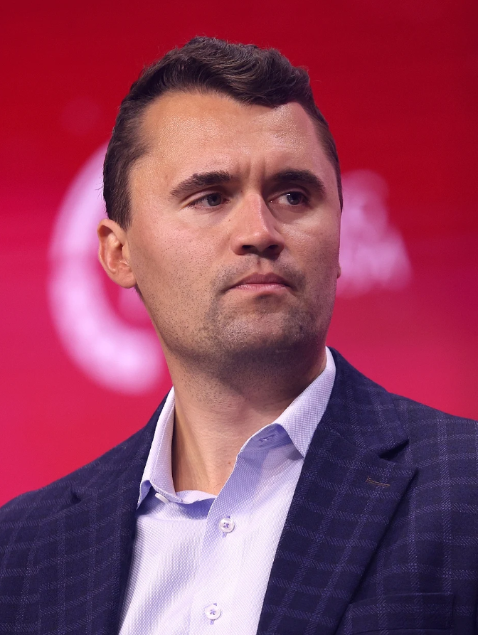 An image of Charlie Kirk, the conservative activist.