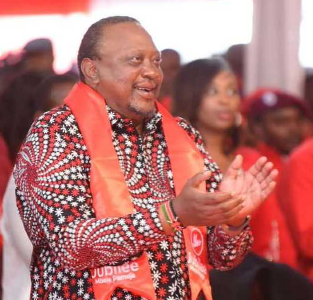 An image of the Former President and Jubilee party leader Uhuru Kenyatta