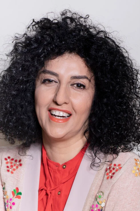 An image showing Nobel Laureate Narges Mohammadi