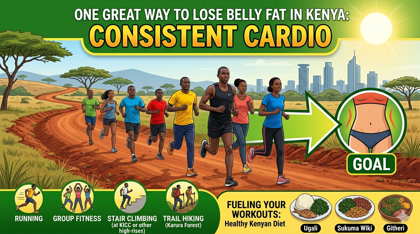 Ways to Lose Belly Fat in Kenya That Actually Work Without Gym or Fancy Diets