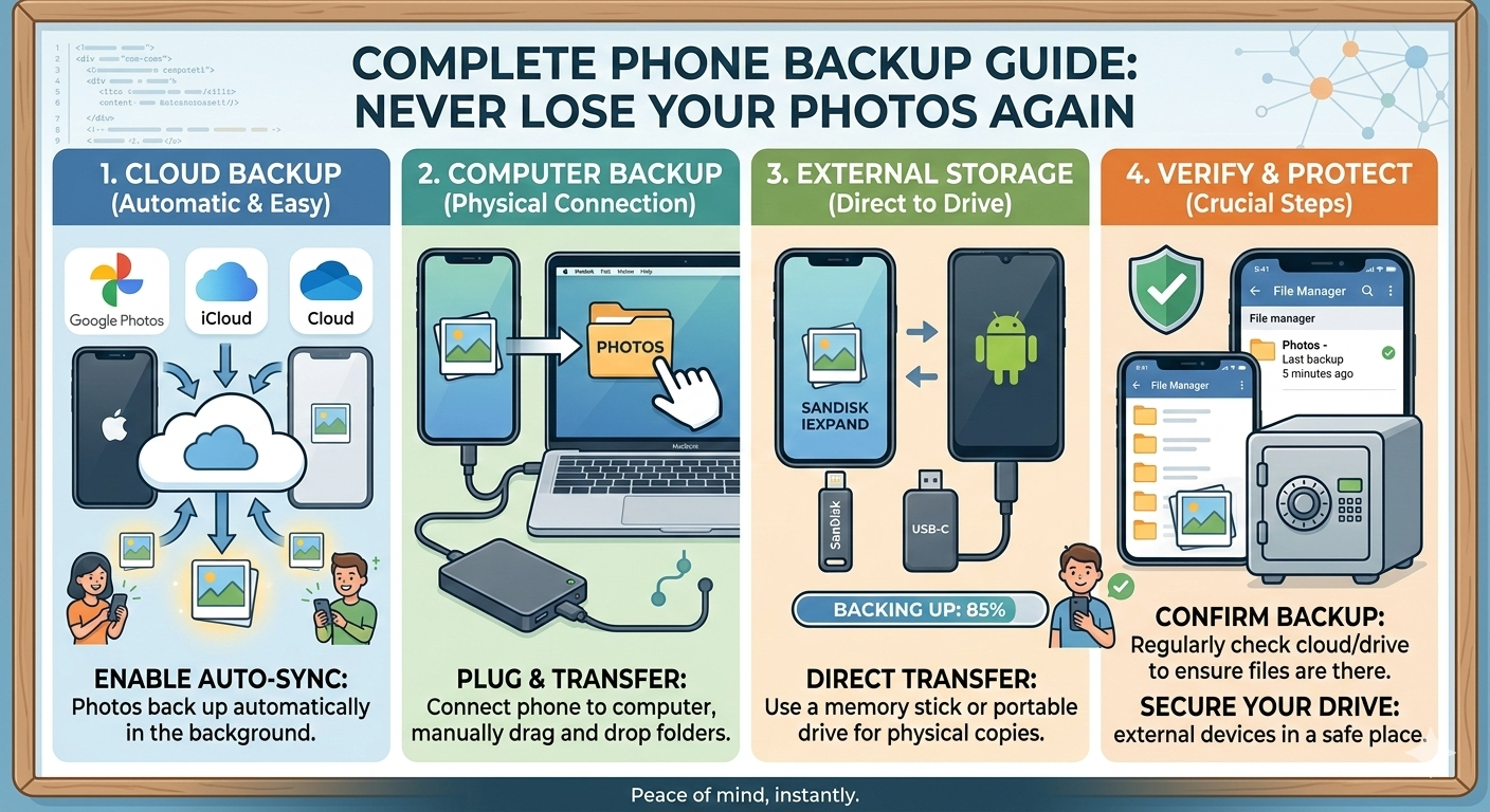 Complete Phone Backup Guide That Ensures You Never Lose Your Photos Again