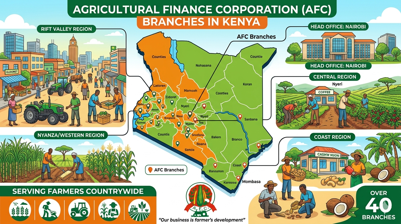 Complete Guide to Agricultural Finance Corporation Branches In Kenya