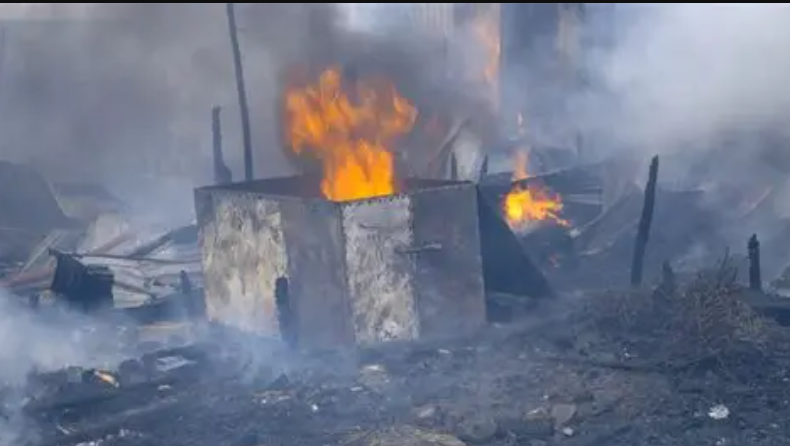 Traders Decry Losses as Fire Razes Stalls at Toi Market