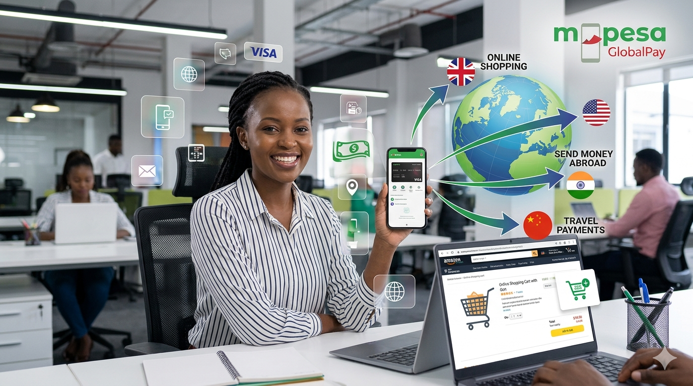 How To Access M-Pesa GlobalPay Service and Pay International Merchants Instantly