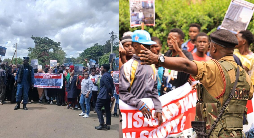 Protesters Storm Ardhi House Over South C Building Collapse